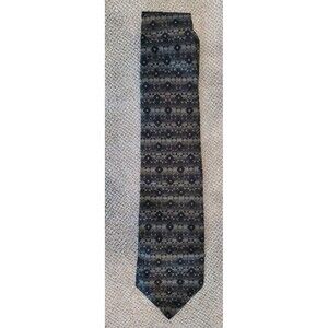 Mens Warehouse NWT Tie Black/Gray Silk